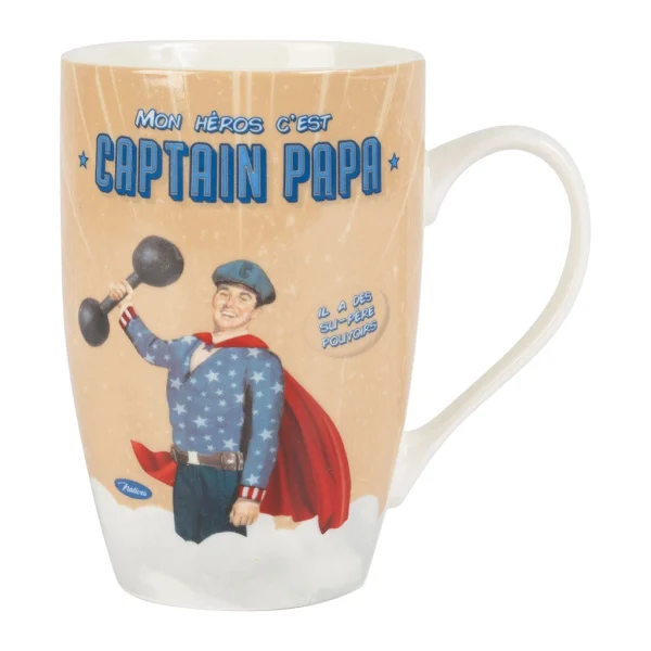 en solde Natives Mug En Porcelaine Beige – Captain Papa 1