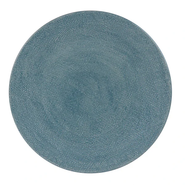 soldes en ligne Table Passion Assiette Plate En Gres Bleu D27cm – Vesuvio 3