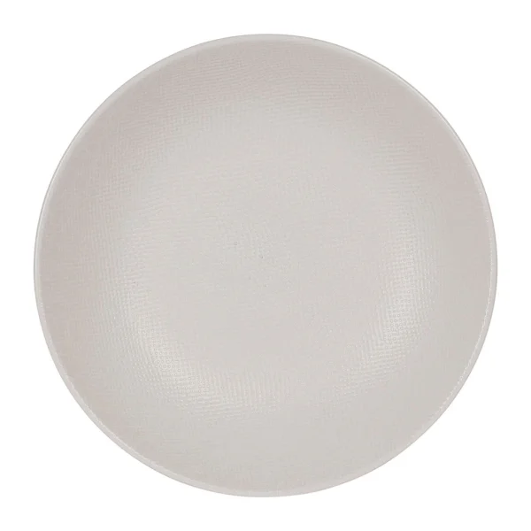 acheter en ligne Table Passion Assiette Calotte En Gres Blanc D25cm – Vesuvio 4