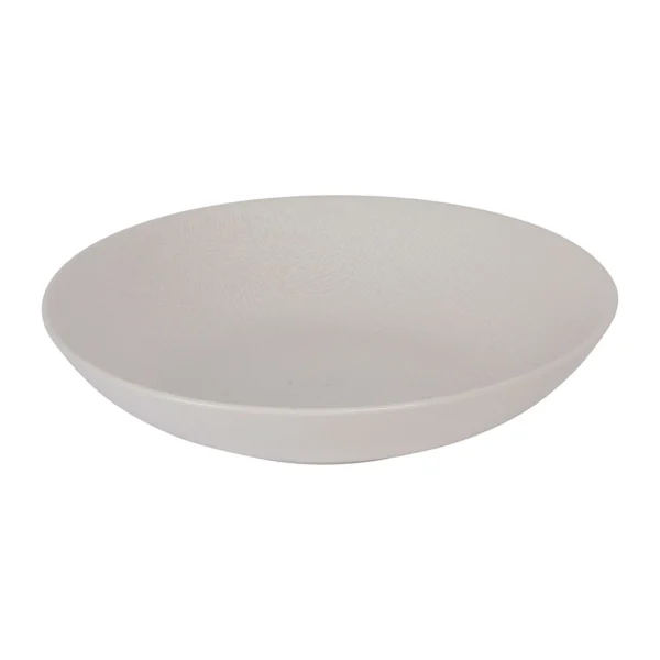 acheter en ligne Table Passion Assiette Calotte En Gres Blanc D25cm – Vesuvio 6