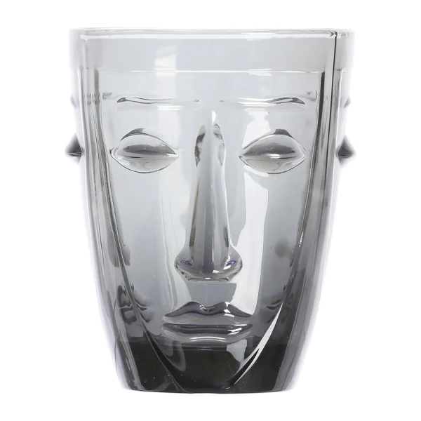 Opjet Verre Gobelet Visage Noir magasin pas cher 1