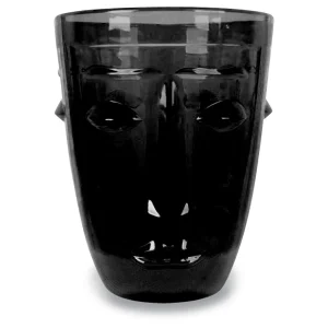 Opjet Verre Gobelet Visage Noir magasin pas cher 8