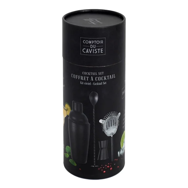 Home Déco Factory Coffret Cocktail 4 Pièces Noir Vente 4