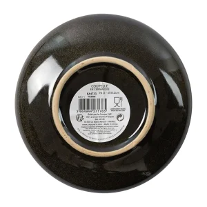 commentaire favorable Home Déco Factory Coupelle En Grès Noir 70cl 10