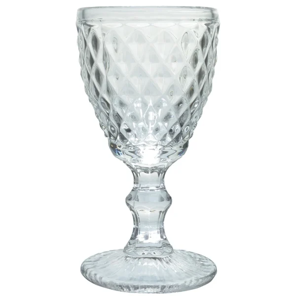 de garantie authentique Sibo Homeconcept Verre A Pied Diamond 34cl Transparent 1