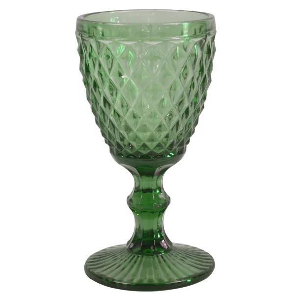 Top ventes Sibo Homeconcept Verre A Pied Diamond 34cl Vert 1