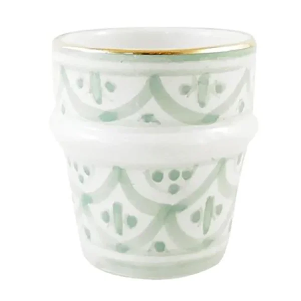 Chabi Chic Tasse Vert Amande Or H7cm – Zwak Officielle 1