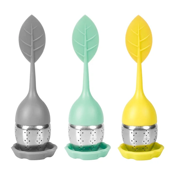 SEMA DESIGN Boîte 3 Infuseurs Thé Feuille Vert, Jaune, Gris En Inox Acheter 1