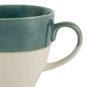 SEMA DESIGN Tasse En Grès émeraude Et Blanc – Crakel site soldes 6