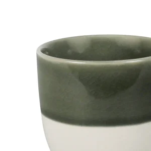 SEMA DESIGN Gobelet En Grès Vert De Gris Et Blanc – Crakel Réductions 6