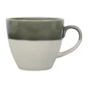 SEMA DESIGN Tasse En Grès Vert De Gris Et Blanc – Crakel boutique en france 8