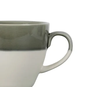 SEMA DESIGN Tasse En Grès Vert De Gris Et Blanc – Crakel boutique en france 6