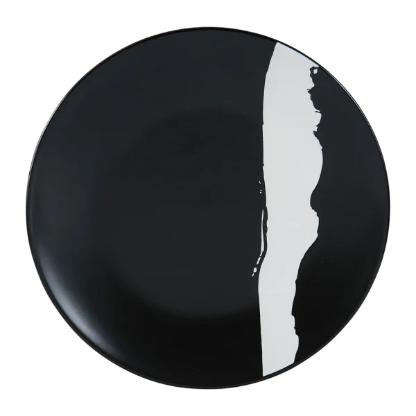 SEMA DESIGN Assiette Plate (lot De 2) Bronze Noir Et Blanche D27 en ligne 4