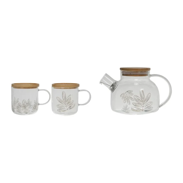 Boutique SEMA DESIGN Théière Et 2 Tasses En Verre – Flaural 1