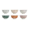 SEMA DESIGN Lot De 6 Bols En Porcelaine émeraude, Terracotta Et Nude 30cl – Terre Boheme boutiqued pas cher 5