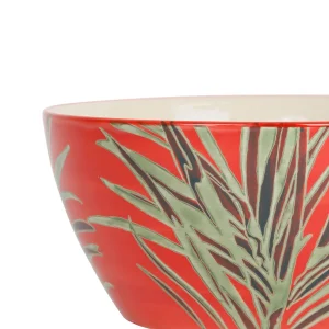 Achat SEMA DESIGN Lot De 2 Saladiers En Grès Rouge Et émeraude – Tropic’art 6