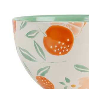 authentiques SEMA DESIGN Bol (lot De 2) Retro Summer Orange Et Citron 75cl En Grès 6