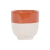 SEMA DESIGN Gobelet En Grès Terracotta Et Blanc – Crakel boutiqued en ligne 11