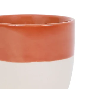 SEMA DESIGN Gobelet En Grès Terracotta Et Blanc – Crakel boutiqued en ligne 6