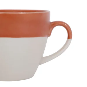 solde en ligne SEMA DESIGN Tasse En Grès Terracotta Et Blanc – Crakel 6