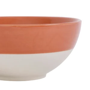 pas cher en vente SEMA DESIGN Saladier En Grès Blanc Et Terracotta – Crakel 10