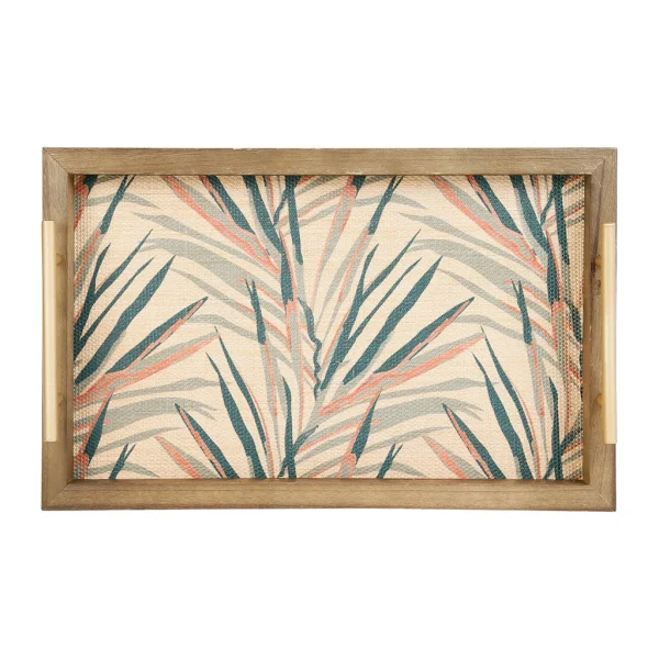 boutiqued pas cher SEMA DESIGN Plateau En Platane Emeraude – Tropic’art 1