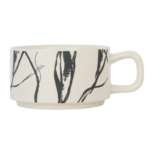 SEMA DESIGN Tasse à Thé En Grès Crème Et Noir Mate – Terre Boheme prix pas cher 7