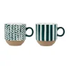 SEMA DESIGN Lot De 2 Tasses à The En Grès émeraude – Indired Satisfait ou Remboursé 11