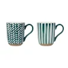 marque pas cher en ligne SEMA DESIGN Lot De 2 Mugs En Grès émeraude – Indired 10