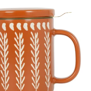 boutique pas cher SEMA DESIGN Tisaniere En Grès Avec Filtre Terracotta – Romance Vegetal 7