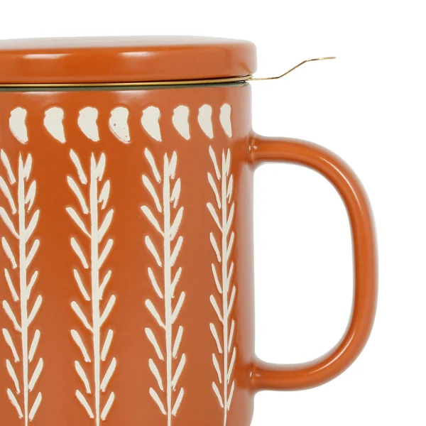 boutique pas cher SEMA DESIGN Tisaniere En Grès Avec Filtre Terracotta – Romance Vegetal 3