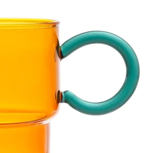 SEMA DESIGN Tasse à Thé En Verre Ambre Et émeraude 33cl – Belle Vie grossiste en ligne 8