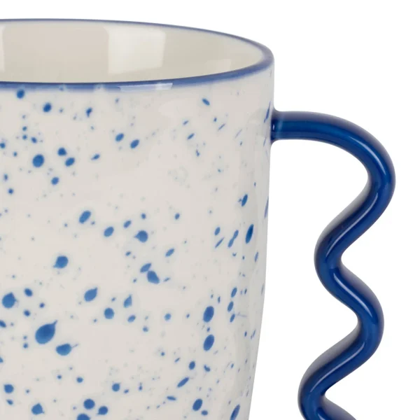 SEMA DESIGN Mug Bleu 37.5cl En Porcelaine – Funny vente à bas prix 4