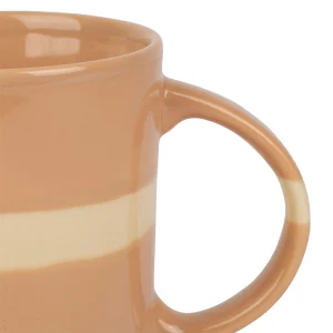 SEMA DESIGN Mugs X3 Terracotta, émeraude Et Corail 37.5cl En Porcelaine – Sweet Leaves beauté 6