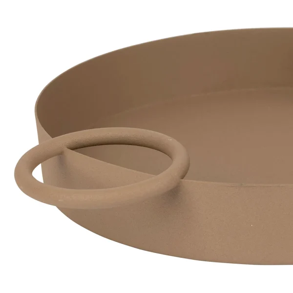 prix le plus bas SEMA DESIGN Plateaux X2 En Fer Taupe Et Terracotta – Terre Brulée 3