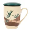 SEMA DESIGN Tisanière Terracotta Et Vert En Porcelaine Avec Filtre 37.5cl – Sweet Leaves meilleur cadeau 10