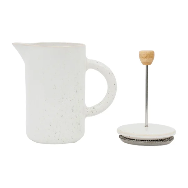 SEMA DESIGN Cafetière à Piston Blanc Moucheté 1.1l En Grès – Nordika luxe soldes 3