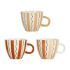 Nouveau SEMA DESIGN Tasses à Déjeuner X3 Rayés Terracotta 60cl En Grès – Madeira 10