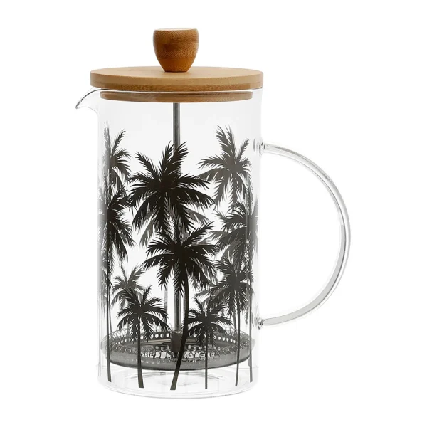 grande surprise SEMA DESIGN Cafetière à Piston Palmier Noir 1.15l En Verre – Palmea 1