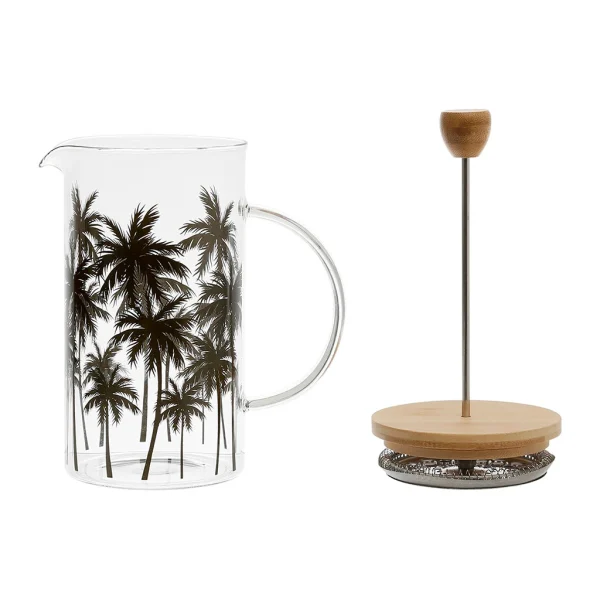 grande surprise SEMA DESIGN Cafetière à Piston Palmier Noir 1.15l En Verre – Palmea 3