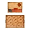 Nouvelle Collection SEMA DESIGN Plateaux X2 Terracotta En Bois De Manguier – Sweet Leaves 7