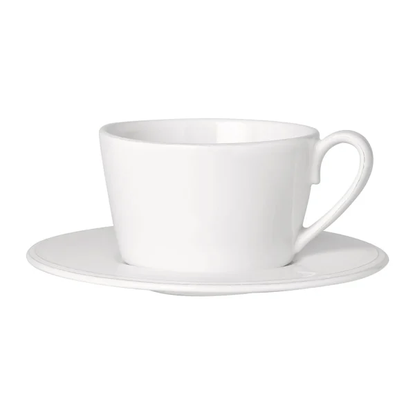 Côté Table Tasse Et Sous-tasse En Faience Blanche – Constance nouveau produit 1