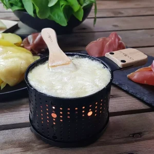 officiel Cookut Appareil à Raclette Noir à La Bougie Pour 2 12