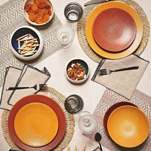 Table Passion Assiette à Dessert En Gres Terracotta D21cm – Vesuvio jusqu'à 7